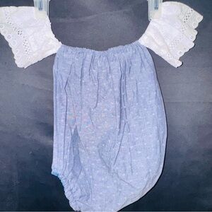 Baby’s denim onesie